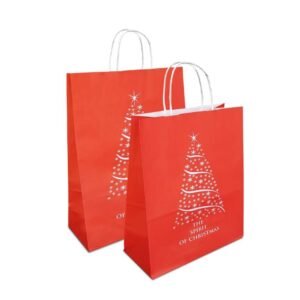 festive paper carry bags