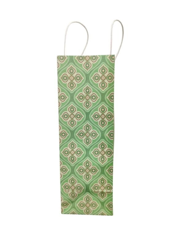 Green Floral Paper Bags