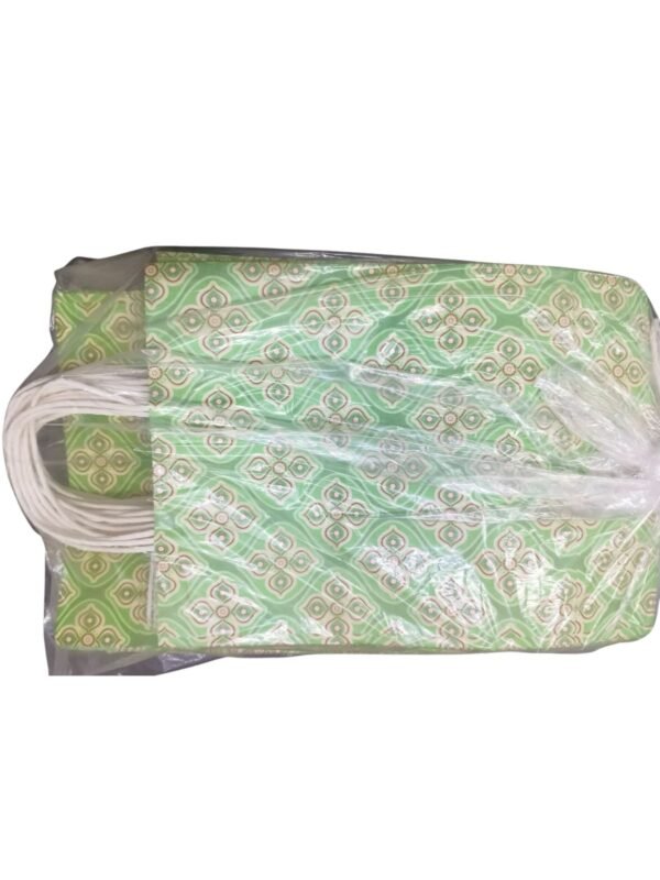 Green Floral Paper Bags