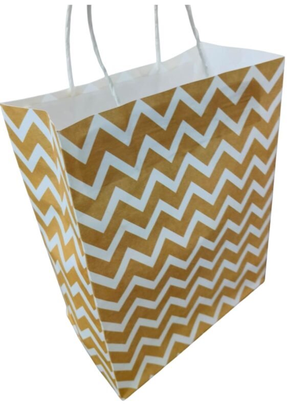 yellow spiral printing paper bags