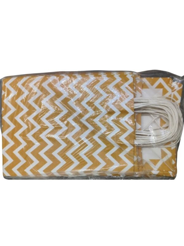 yellow spiral printing paper bags